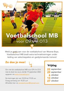 Voetbalschool 2023 Najaar Poster 